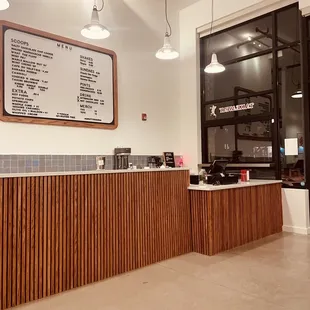 the front counter
