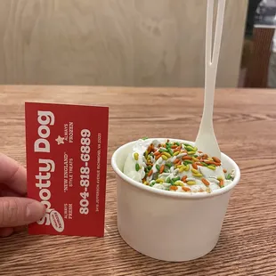 Size of single scoop