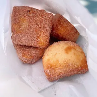 Cinnamon sugar donuts (beignets)