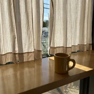 Bar seating at the window