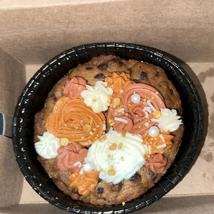 The chocolate chip cookie with frosting