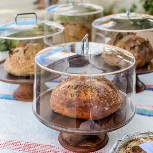 a variety of baked goods