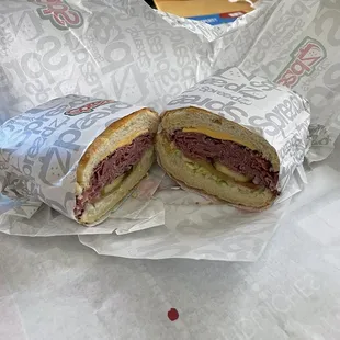 4. Top Round Pastrami Sandwich