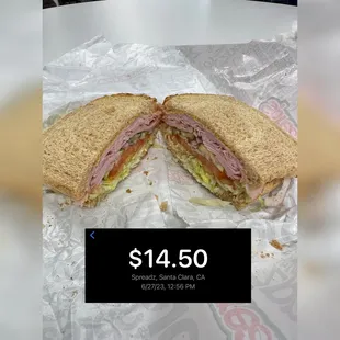 Ham sandwich (not worth it)