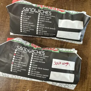 Customized sandwich on sourdough bread