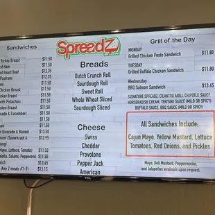 Menu August 2021