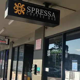 the outside of the building