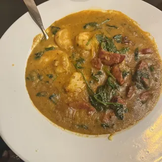 Shrimp and Grits Plate Dinner