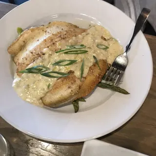 Pistachio Crusted Nc Trout Plate Dinner