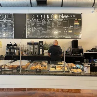 interior, bagels