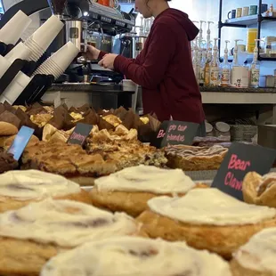 The pastry counter