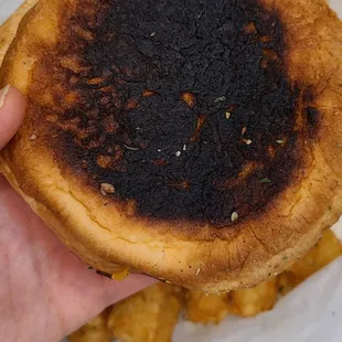 Longpoint burger bottom bun burnt