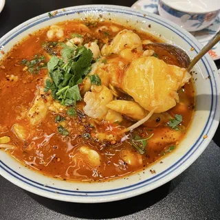 Sliced Fish Fillet In Hot Chili Sauce