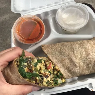 Superhero burrito (vegan)