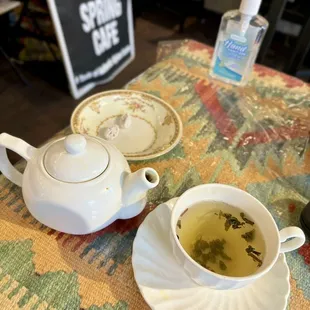 Green tea at Spring Cafe