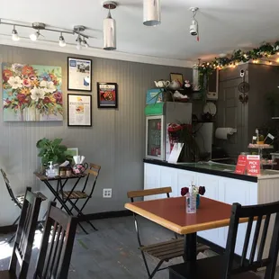 the interior of the restaurant