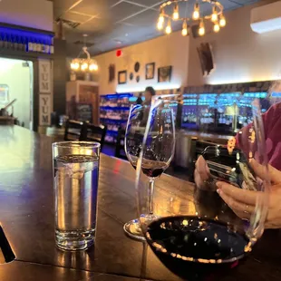 a woman looking at her phone