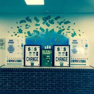 Coin changers and bill breakers