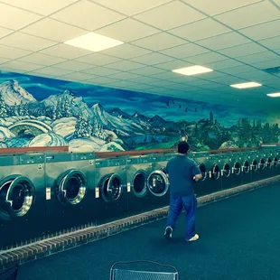 Beautiful hand painted wall Mural