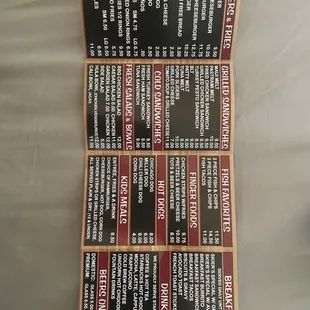 7/4/22 Miller&apos;s Landing Resort - Dining Menu
