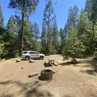 8.1.20- campsite #61. All campsites at Spring Cove need a canopy for shade. Partial shade