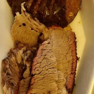 Brisket and sausage combo.