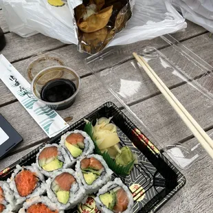 Spicy Tuna Roll Alaskan Roll