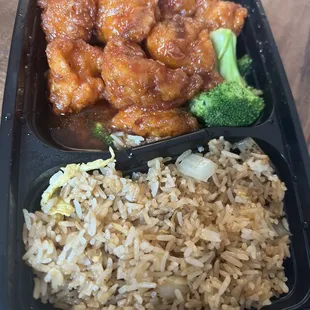 General Tso's Lunch Special w/ fried rice