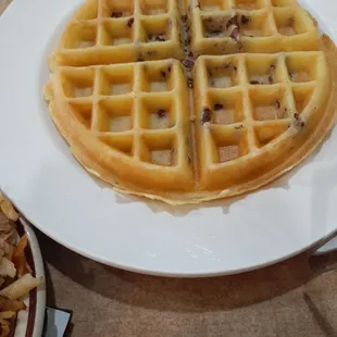 Plain pecan waffle