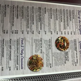 burritos and wraps, menu