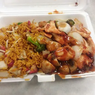 Lunch Special, Chicken with Garlic Sauce, 5.95
