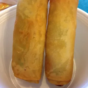 Shrimp spring rolls!