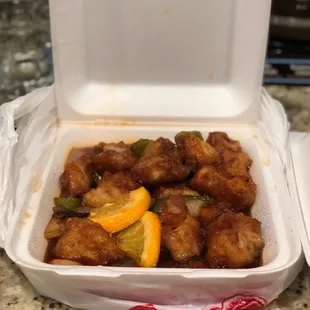 Orange chicken!