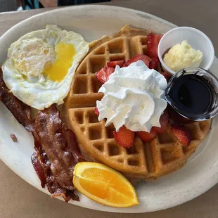 Strawberry waffle