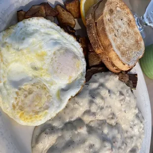 Chicken fried steak. This gravy is incredible.  Chicken Fried Steak