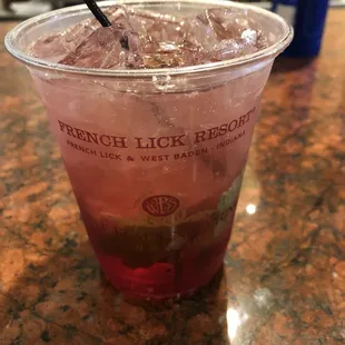 Pomegranate mojito...actually, very tasty!