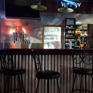 bar with stools