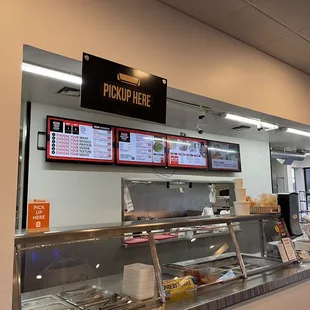  a view of the counter area