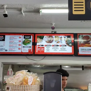 Menu board