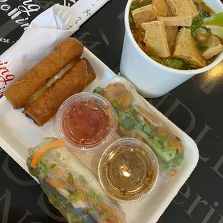 Fried Pork Sausage Spring Roll
