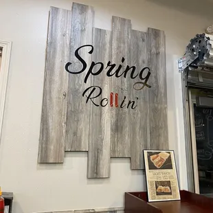  the front of the store