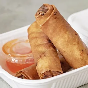  a close up of a container of food