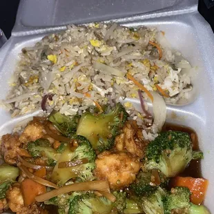 Shrimp and Broccoli Lunch Special