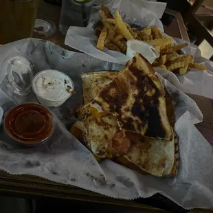 Veggie Chicken Quesadilla