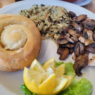 Lemon chicken:  my cousin said it was delicious!