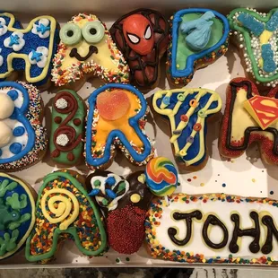 Birthday donuts