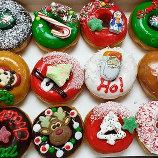 donuts, food, dough desserts
