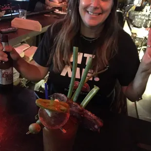 Lisa and her amazing Bloody Mary!!