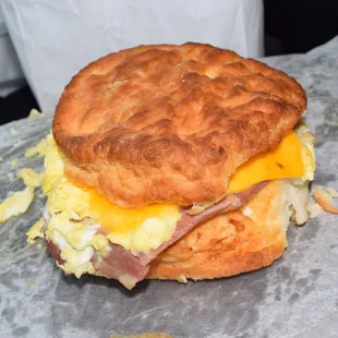 Ham, Egg &amp; Cheese Biscuit: Spring Valley Restaurant