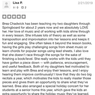Springboard Piano Lessons